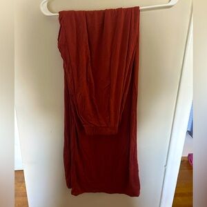 Canvas bamboo wide leg pants